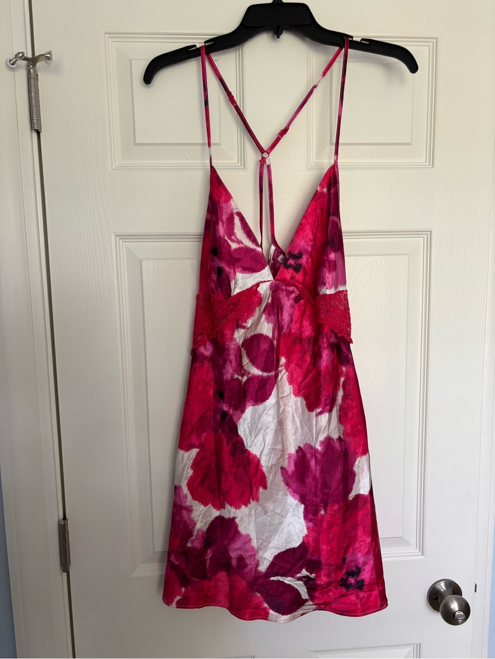 Linea Donatella Fuchsia & White Floral Slip Dress
